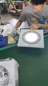 10Inches With LED Light Exhaust fan ceiling exhaust fan kitchen strong wind household silent bathroom louver exhaust fan