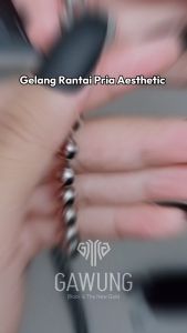 Gawung - Gelang Rantai Pria Strap Stainless Steel Cowok Aesthetic Keren Anti Karat GGSSSR