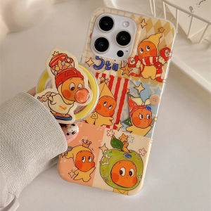 Apple 17Pro Phone Case Cartoon Star Man Full Cover Anti-Fall Protective Cover plus Magnetic Stand Cute New Soft Model for Men And Women