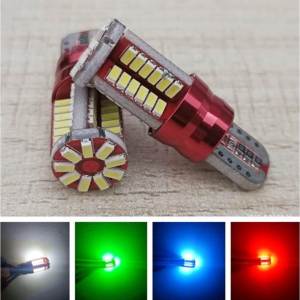 1PCS Parking Light  57 Smd T10 LED bulb 12V park light signal light brake light super bright for motorcycle/ auto Super Bright Auto Lamp yellow white ice blue green W16W