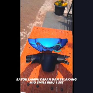 Batok Lampu Depan Dan Belakang Mio Smile Biru1 Set Batok Mio Smile