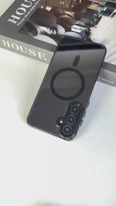 Case Untuk Samsung Galaxy S24 Ultra / S23 Ultra / A56 5G / A55 5G / A36 5G / A35 5G / A26 5G/ A25 5G/ A24 5G / A16 5G / A15 5G / A54 5G / A34 5G / A13 4G / A14 / A05S  Sofcase Casing cover clear magsafe plating transparan Bumper