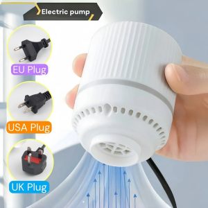 Electric Air Pump for Vacuum Bags EU USA UK Plug Suitable for Clothes Storage Bags Labor-saving Compression Tool