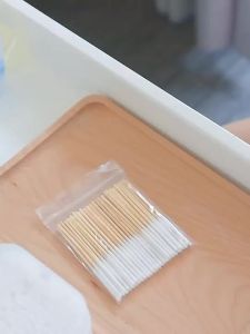 Baby cotton swab mouth【热卖】加长加厚款棉签营养液精华保养液棉棒美容院修复液专用祛斑薄棉签Extended and thickened cotton swab nutrition liquid essence maintenanc20250906