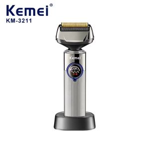 Kemei KM-3211 4 In 1 Waterproof IPX5 USB Charging Beard Ear Nose Shaver Professional Rechargeable Electric Wet Dry Foil Razor For Men