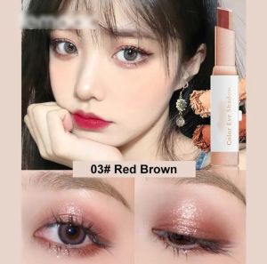 Eyeshadow red brown [MALAYSIA READY STOCK] The Beauty Street Reverie Dairy Dual Color Gradient Two-tone Eyeshadow Stick 渐变双色眼影棒 Two-tone Gradient Eyeshadow Pencil/ Waterproof and Sweat-proof Not Easy To Pluck Makeup Eye Shadow