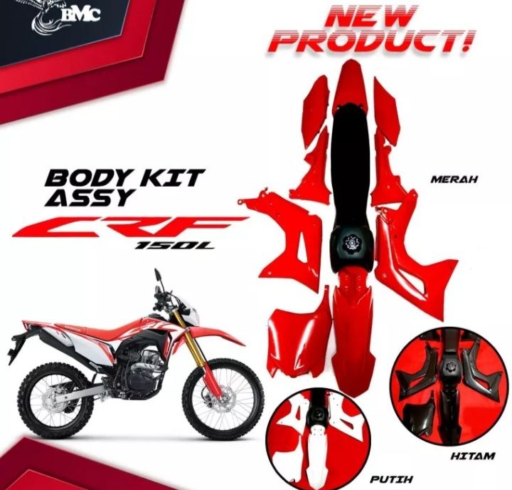 Putih Biru Merah Hitam CRF 150 Set Seluruh Bodi Stiker Moto Kit Pengiriman  Ekonomi | Lazada Indonesia