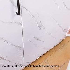 PROMO TERMURAH - Wallpaper Stiker Dapur & Kamar Mandi Anti Air Minyak dan Api Motif Marmer Marble Glossy Tahan Air Serat Kayu Lebar 120 Cm