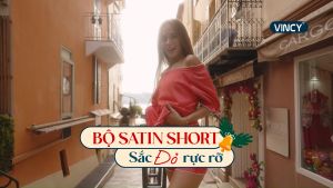 [Mua 3 giảm 20% mua 2 giảm 15%] Bộ Đồ Short Satin Nữ Vincy BSS020W41