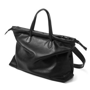 Kuroda Yumi Simple Search Drawstring Travel Tote Bag Large Capacity Business Trip Handheld Diagonal Bag Leather Fashion