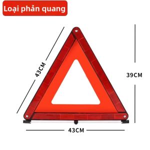 GUOQI | Tam Giác Cảnh Báo LED Năng Lượng Mặt Trời có Đèn Nhấp Nháy
