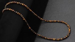 18Inch Tối Giản Vòng Cổ Choker Dành Cho Nam 4Mm Đá Tự Nhiên Cổ Hiphop Rock Cổ Ngắn Phụ Kiện Độc Đáo Quà Tặng Bạn Trai
