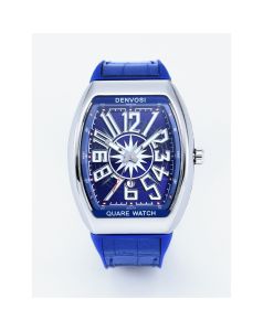 DENVOSI | DENVOSI Mens Barrel shaped Watch Luxury Fluorescent Silicone Strap Mens Fashion Leisure Sports Quartz Watch