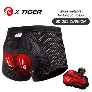 X-TIGER Mens Cycling Underwear Shorts 5D Gel Pad Breathable Non-Slip Bike Shorts Bike Underpant MTB Road Bike Riding Shorts
