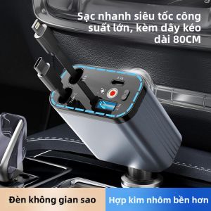 LIWAN | Super Fast 120W Extendable Cord Car Charger