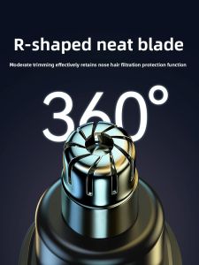 MONLEYTA | Electric Nasal Hair Trimmer Imported From Germany Rechargeable Mens Special Nose Fuzz Removal Scissors Womens Nasal Hole Cleaning Tool