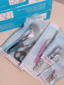10Pcs Beg Pembasmian Kuman Self Sealing Sterilization Pouch for Nail Dental Tools