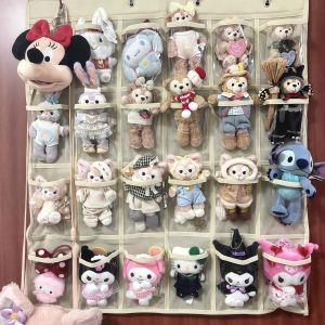 Túi Treo Tường Bằng Vải Cotton 20cm 10cm Túi Đựng Đồ Chơi Bằng Vải Cotton Trong Suốt Chống Bụi Có Khóa Kéo Để Trưng Bày