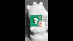Tượng tô màu Loopy cầm kẹo hồ lô tượng thạch cao trắng tô tượng trò chơi trẻ em