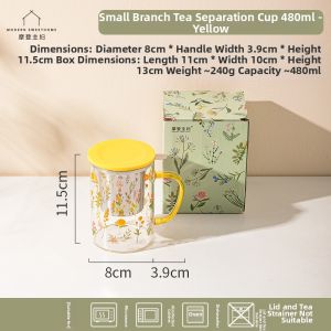 MODERN SWEETHOME | High Aesthetic Glass Water Cup Teacup Water Separation