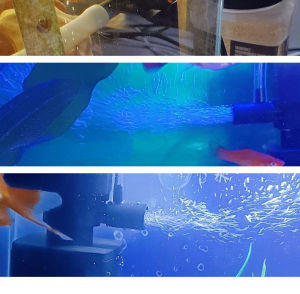 Teekland Mini Turtle Tank Fish Tank Filter Mini Built-in Filter Rain Shower Type Three-in-one Ultra-quiet Oxygen Pump