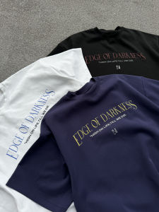 EODUP American Heavyweight Long Staple Cotton Cloud Feeling Loose Shape Pure Color Basic Short Sleeve T-Shirt Men Summer