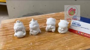Tô Tượng Thạch Cao Mèo Hoàng Cung Hoàng Thượng Quý Phi Nương Nương Kiếm Sĩ (Không kèm màu vẽ)