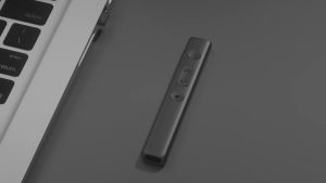 CNAGAIN Wireless PPT Remote Control USB Rechargeable Pointer Presenter Page Turning Pen with Red Laser for Powerpoint Computer/Laptop