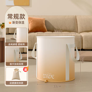 Thickened Portable Folding Foot Bath Bucket Lower Leg Health Care Foot Washing Basin Childrens Thermal Bag Home Use Nordic Style
