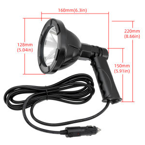 RYSJM | High Power Hunting Flashlight Ultra Long Lighting Distance Lamp Searchlight LED 25W outdoor Led Lamp Camping Work Light 12V 24V