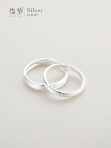 S925 Sterling Silver Couple Rings Matte Finish Simple Design Mens Womens Valentines Day Gift Cat Stings Fashion Jewelry