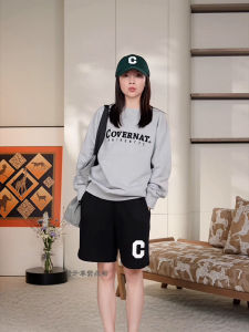 Fashionable Light Grey Hoodie Womens Autumn Wear 2025 Slimming Casual Versatile Overhead Top Korean Style round Neck Long Sleeve