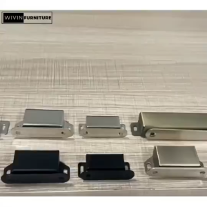 Magnet Stainless Hitam Besar Kuat / Penutup Pintu Plat Lemari Besar Catches Door Closer Magnetic Strong Pengunci Kabinet S M L XL