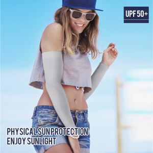 GOUNOD ปลอกแขนสำหรับทั้งหญิงและชายสายรัดแขนที่บีบอัดเพื่อให้ครอบคลุมการทำงานของผู้ชายที่คลุมป้องกันแสงแดดสำหรับผู้ชายรังสีอัลตราไวโอเลต1คู่