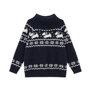 NIHAOKANONG | Áo Sweater Knit Cổ Cao Dễ Thương