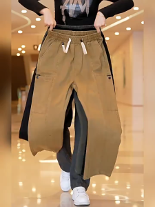 Quần kaki túi hộp ống suông không bai xù thấm hút mồ hôi lên form chuẩn