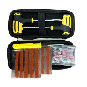Heavy Duty Repair Accessories for Motorcycle Professional Car Tire Plug Kit- Vacuum Tyre Repair Screws Fast Repair Kit with Box
