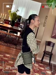 French-style drawstring bucket bag versatile small gift bag bag mini crossbody shoulder bag mobile phone bag