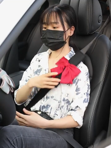 Soft Car Seat Belt Shoulder Covers (1 Pc) - Adorable Side Bow Knot Relieves Long-Drive Pressure