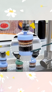 6 Layer Filtration 360 Degree Faucet Filter Splash-proof Shower Tap Water Filter Kitchen Water Purif