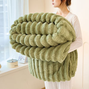 Thickened Warm Rabbit Fur Imitation Blanket