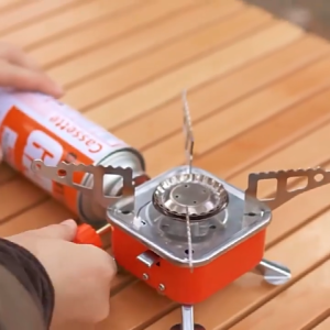 【VIDKHSY Store】Portable Folding Small Square Furnace Mini Stove Outdoor Camping Stove Outdoor Camping Fishing & Travel