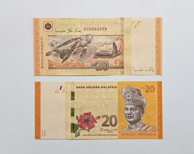 母钱 寓意钱生钱、聚财 Mother of Money RM20 Paper 14th Shamisiah 2019-2023 Years UNC