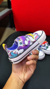 SEPATU SNEAKERS ANAK CONVERSE VELCRO DINO WHITE VIOLET 21-35 - URBAN SNEAKER KIDS