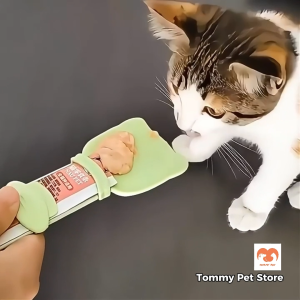 Cat Stick Squeeze Spoon Dispenser Lickable Cat Strip Feeder & Snack Spoon for Pets