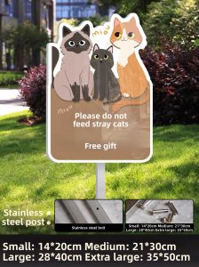 QIANGBIAO | Pet No Urination Sign Outdoor Stainless Steel