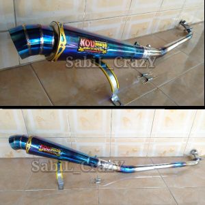 Knalpot Racing KOU Mahachai bluemoon Shogun 110 Shogun sp 125