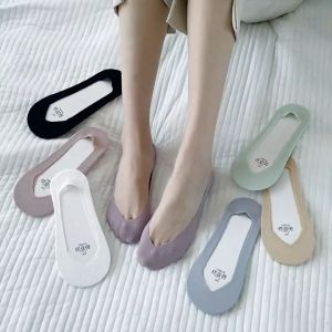 HighQuality Woman Fashion Breathable Socks Lady Scalable Thin Sock Ice Silk Korean Invisible Anti-slip Socks