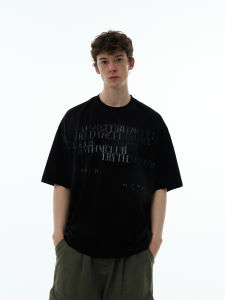 MADWITCH | Áo Thun Vintage In Slogan Gradient Phai