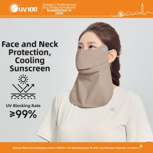 UV100 | Ultraviolet Protection Neck Mask Sunscreen Large Size Open Mouth Drinkable Breathable